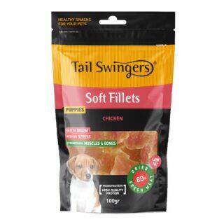 TAILSW PUPPY CHICKEN SOFT FILLETS BITES 100GR