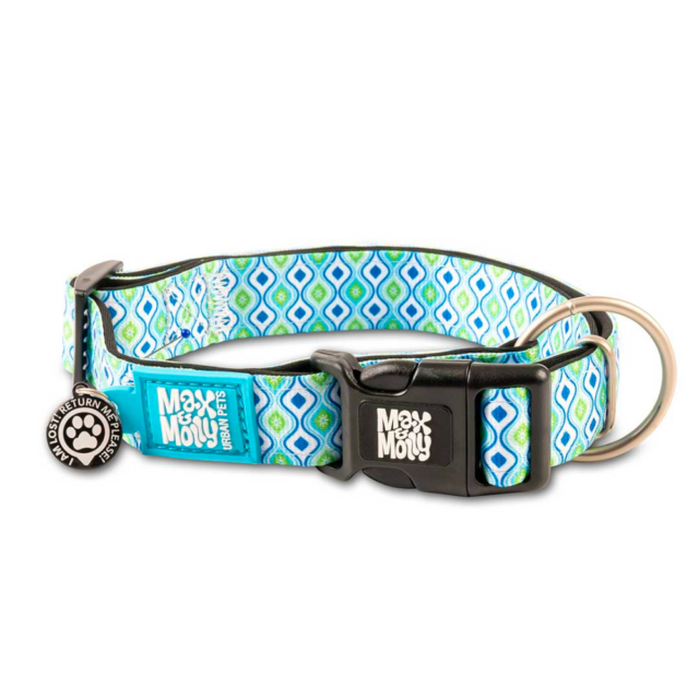 Max & Molly – GOTCHA! Smart ID Collar – Retro Blue