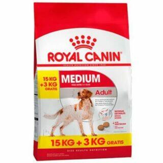 ROYAL CANIN MEDIUM ADULT 15+3KG FREE
