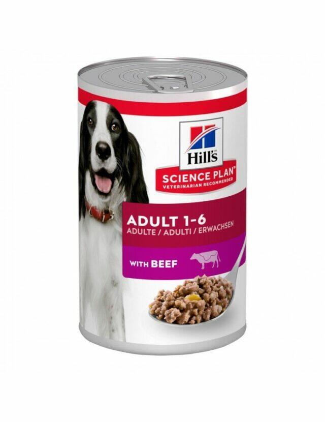 Hills Science Plan Dog Wet Food Adult With Beef 370g