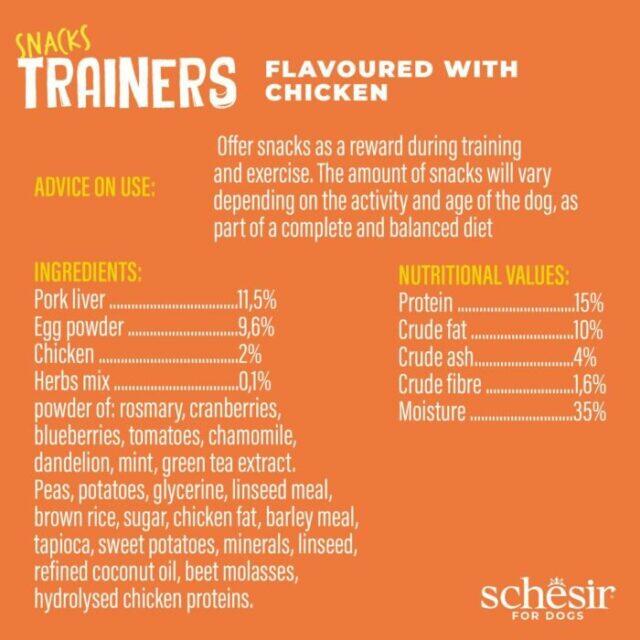 Schesir Dog Snack Training Chicken 283g - Image 2
