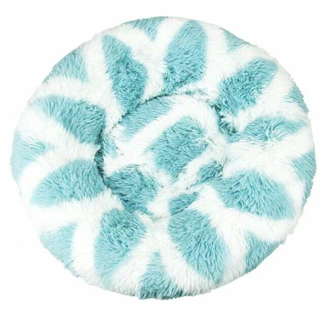 SNUGGLY PET BED WHITE &MINT