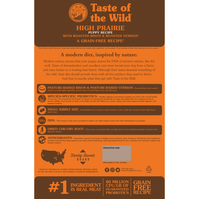 Taste Of The Wild High Prairie Puppy Food - Image 4