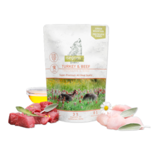 Isegrim Can Puppy Turkey & Beef Pouch 410g