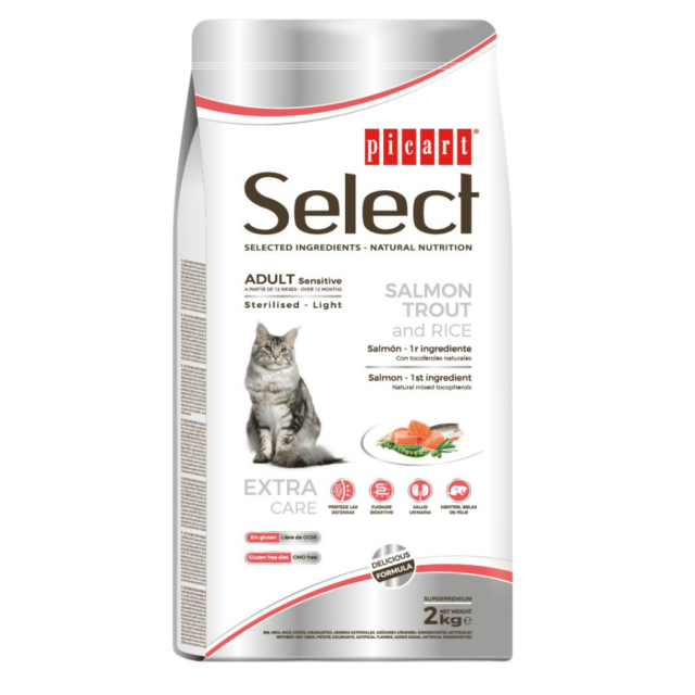 Picart Select ADULT Sensitive Salmon, Trout and Rice Sterilised Light