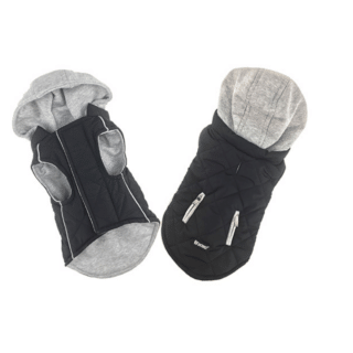 Sportive Jacket with Hood Black
