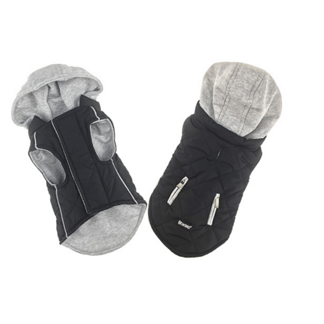 Sportive Jacket with Hood Black