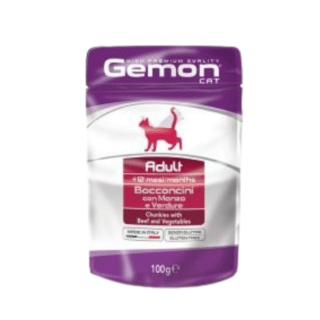 Gemon Adult Beef & Veg Pouch 100g