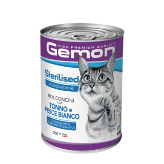 Gemon Sterilised Cat Chunkies with Tuna and Ocean Fish 415g