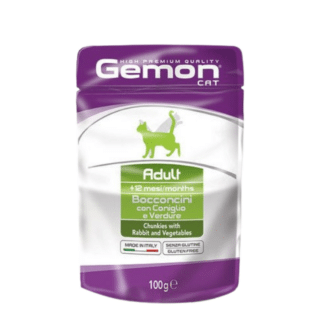 Gemon Adult Rabbit & Veg Pouch 100g