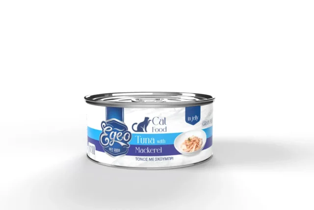 Egeo Cat Food Adult Wet Tuna and Mackerel in jelly 85g