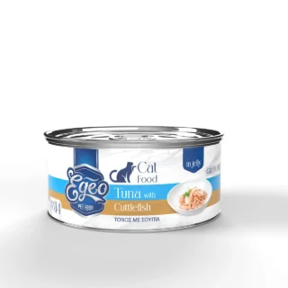 Egeo Cat Adult Wet Food Tuna with Cuttlefish 85g