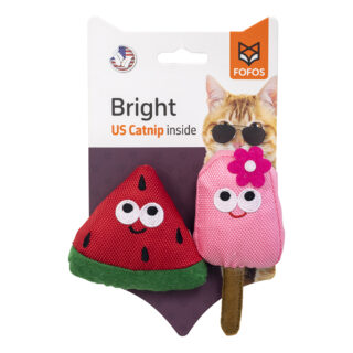 FO CAT TOY SUMMER WATERMELON POPSICLE
