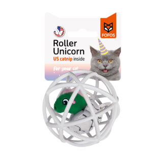 FO CAT TOY DINOSAUR IN A CAGE ΜΕ CATNIP
