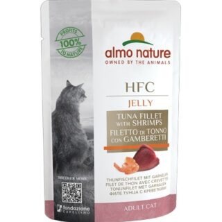 ALMO NATURE – HFC JELLY TUNA & SHRIMPS 55g
