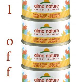 ALMO NATURE – HFC NATURAL MEGA CHICKEN FILLET 6X70g 5+1 FREE