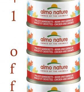 ALMO NATURE – HFC NATURAL MEGA CHICKEN & SHRIMPS 6X70g 5+1FREE