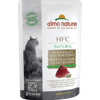 ALMO NATURE – NATURAL TUNA FILLET & WHITEBAIT 55g