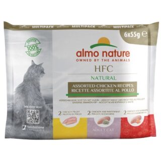 ALMO NATURE – HFC NATURAL CHICKEN MULTIPACK 6X55g