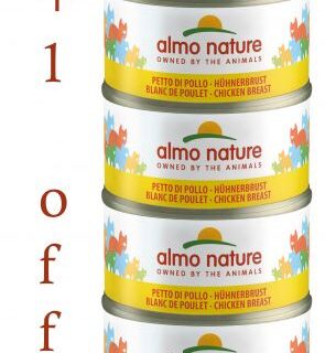 ALMO NATURE – HFC NATURAL MEGA CHICKEN BREAST 6X70g 5+1 FREE