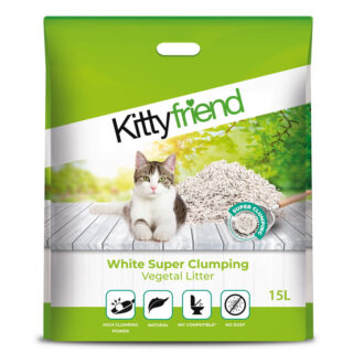 Sanicat Kitty Friend Clumping Vegetal Tofu Litter 15L