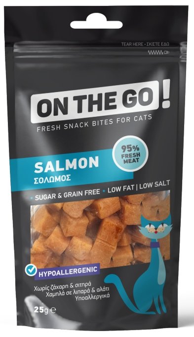OnTheGo Cat Salmon Bites 25gr