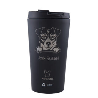 JACK RUSSEL COFFEE THERMOS 370ML BLACK