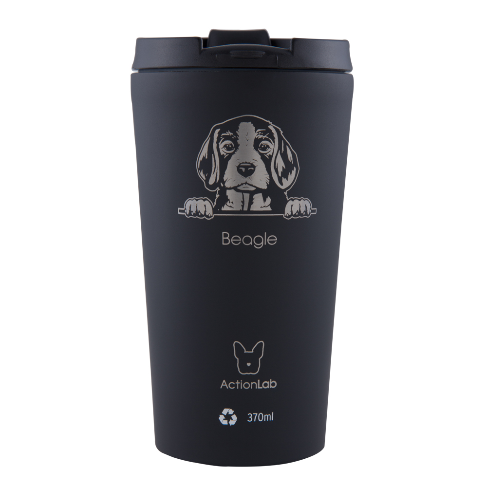BEAGLE COFFEE THERMOS 370ML BLACK