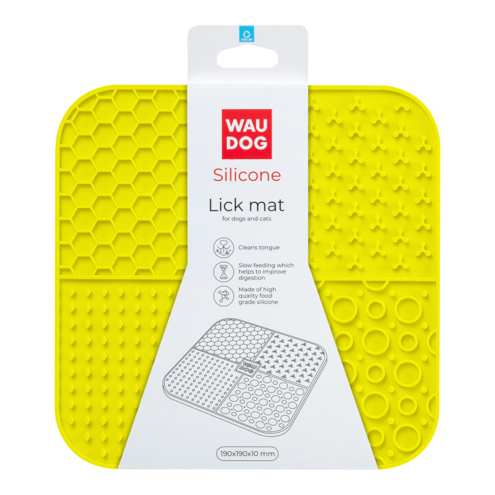 WAUDOG SILICONE LINK MAT 190x190x10 mm YELLOW
