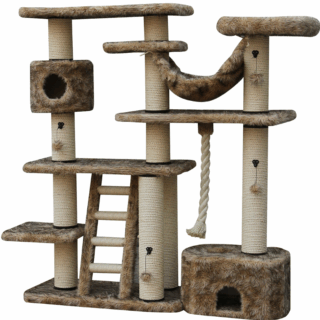 SCRATCHING TREE COMFORTPLUS PALACE BROWN