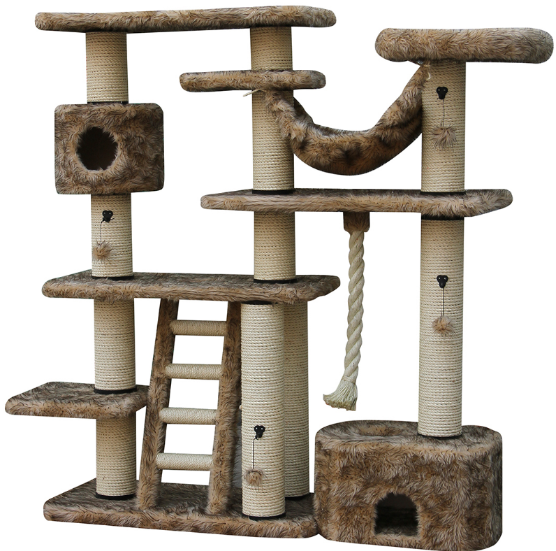 SCRATCHING TREE COMFORTPLUS PALACE BROWN