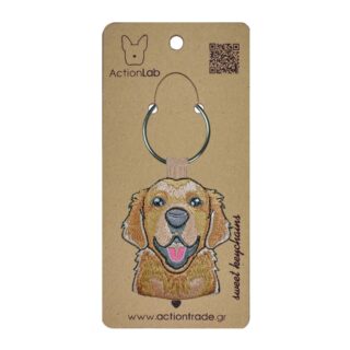 Golden Retriever Keyring