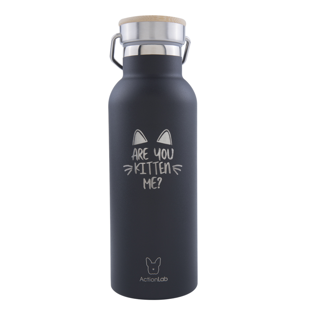 ARE YOU KITTEN ME BABOO BOTTLE 500ML BLACK