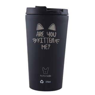 ARE YOU KITTEN ME COFFEE THERMOS 370ML BLACK