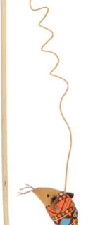 TOY INDY DANGLER MOUSE BROWN ORANGE YELLOW WHITE BLUE DARK BROWN