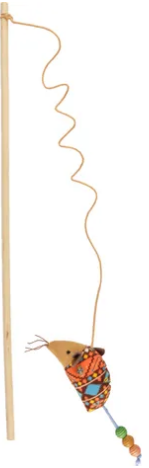 TOY INDY DANGLER MOUSE BROWN ORANGE YELLOW WHITE BLUE DARK BROWN