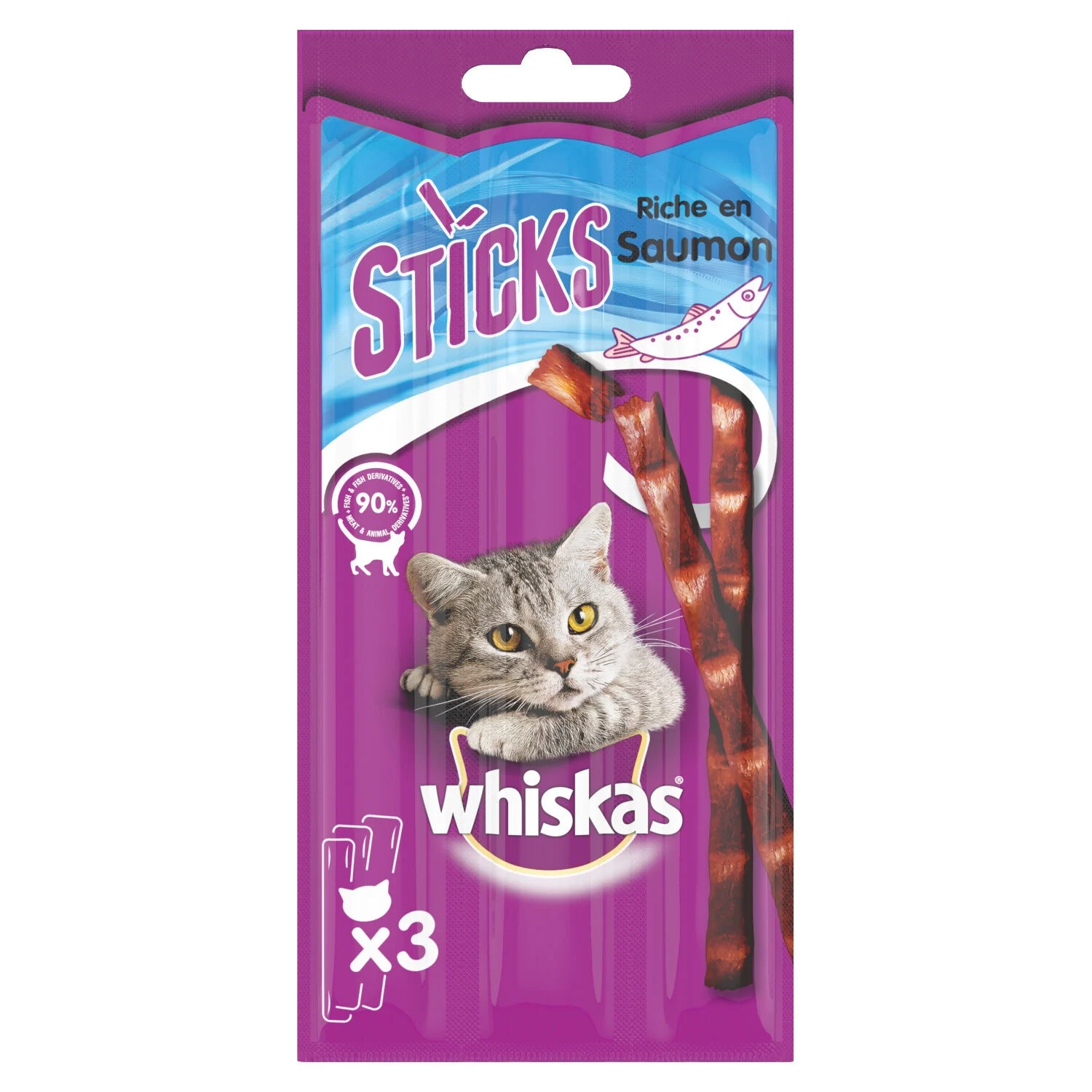 Whiskas Sticks Salmon 18gr