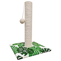 CAT SCRATCHER GREEN LEAVES 30X30X42CM