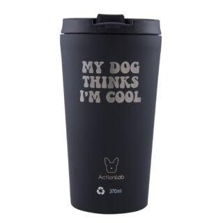MY DOG THINK I AM COOL  COFFEE THERMOS 370ML BLACK