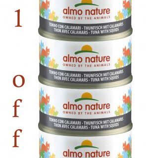 ALMO NATURE - HFC JELLY MEGA TUNA & SQUIDS 6X70GR 5+1 FREE