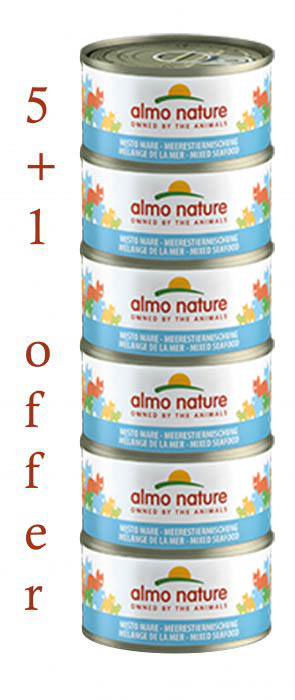 ALMO NATURE - HFC JELLY MEGA MIXED SEAFOOD 6X70GR