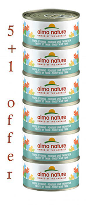 ALMO NATURE - HFC JELLY MEGA TROUT & TUNA 6X70GR