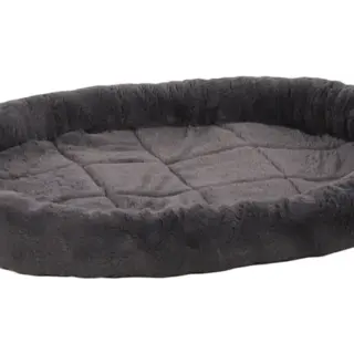 CUSHION ISAURA OVAL DARK GREY 80x58x8cm