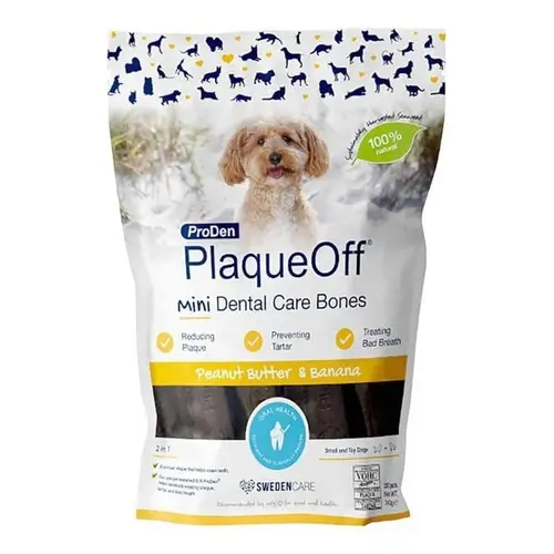 PLAQUE OFF MINI DENTAL CARE BONES PEANUT BUTTER & BANANA