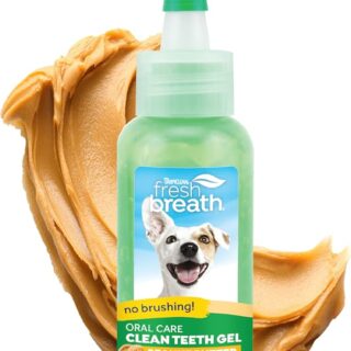 Tropiclean Fresh Breath Dog Oral Care Gel Peanut Butter 59ml.
