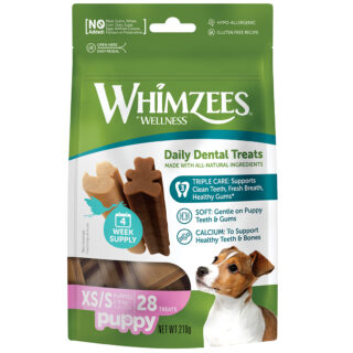 Whimzees Puppy Value Bags  XS/S (28pcs/210g)