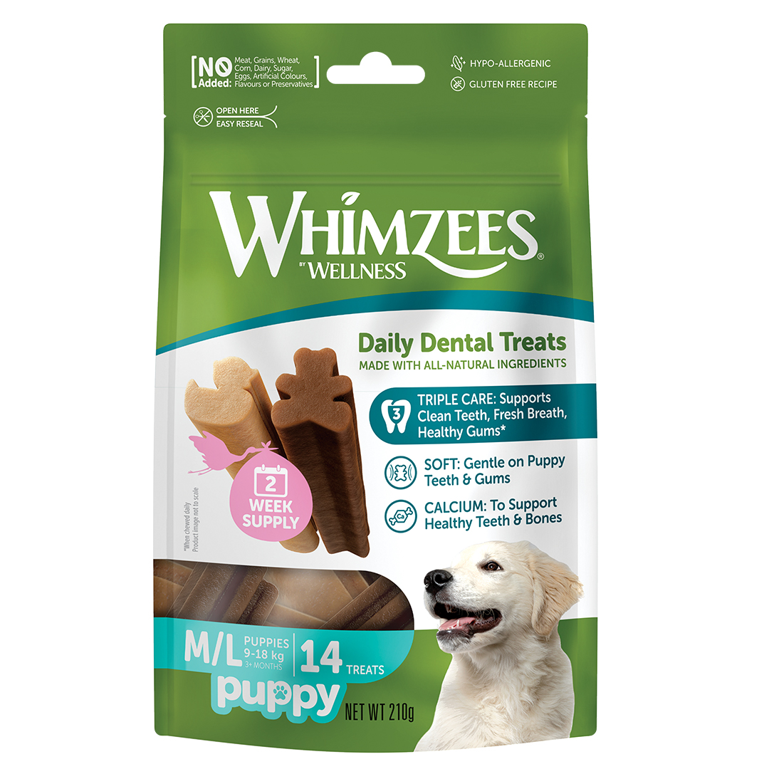 Whimzees Puppy Value Bags M/L (14pcs/210g)
