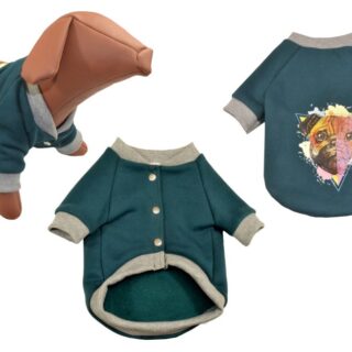 WOOFMODA JACKET PETROL/GREY