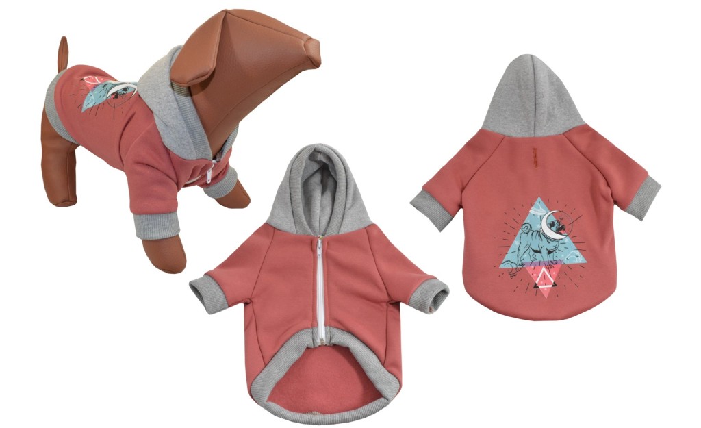WOOFMODA JACKET PEACH/GREY