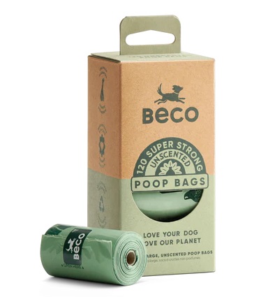 BECO PETS - LARGE UNSCENTED POOP BAGS 120
